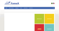 Desktop Screenshot of famex.com.br