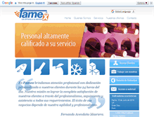 Tablet Screenshot of famex.cl